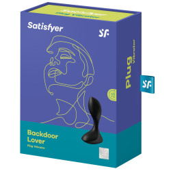 Satisfyer Plug vibrant Backdoor Lover Satisfyer 8 x 3cm Noir